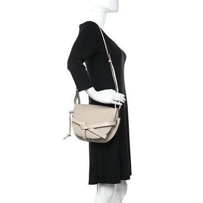 Loewe Grained Calfskin Small Gate Crossbody Bag Light Oat 2 of 10