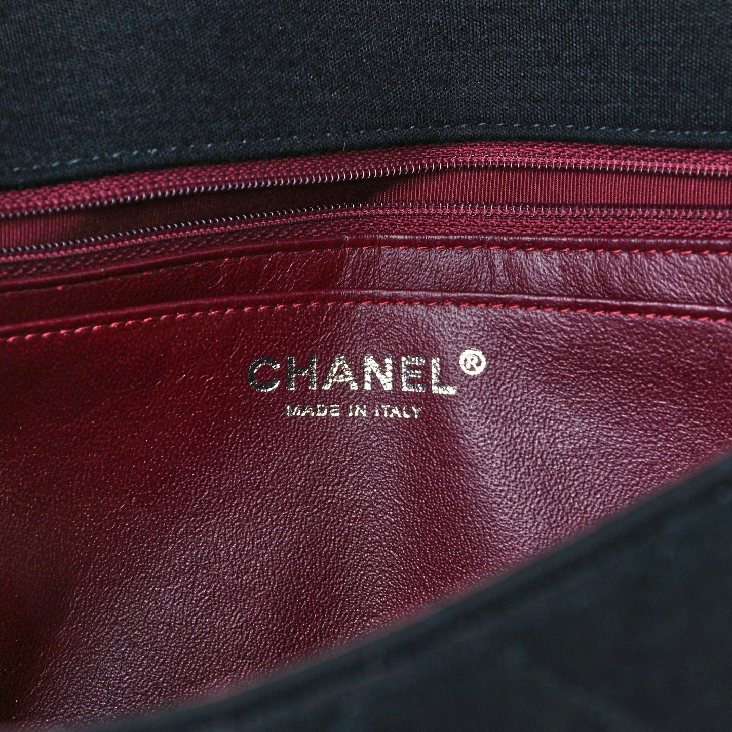 Jersey Quilted Jumbo Single Flap Black