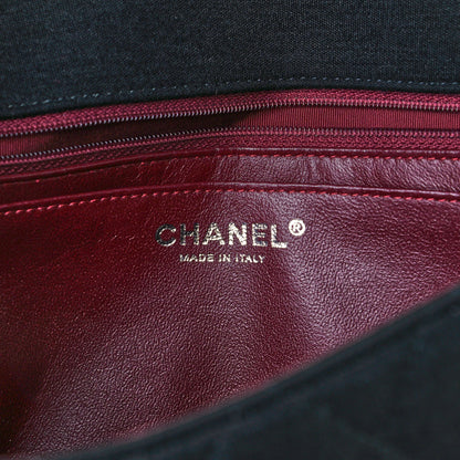 Chanel Jersey Quilted Jumbo Single Flap Black 6 of 13