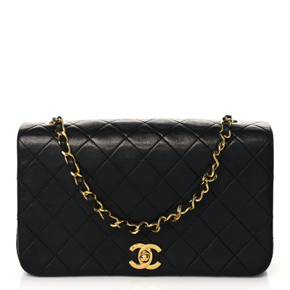 Chanel Lambskin Quilted Small Single Flap Bag Black 1 of 8