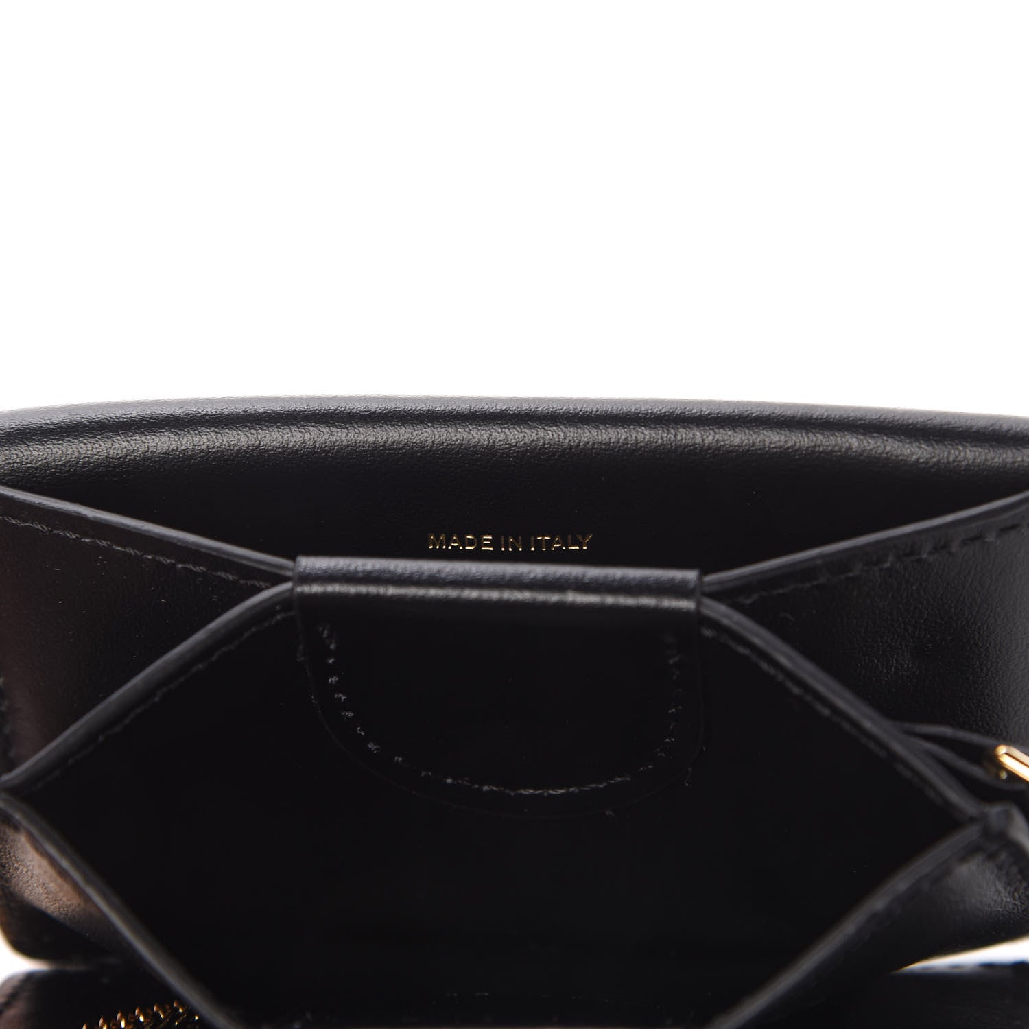 Burberry Lambskin Quilted Card Case With Detachable Strap Black 9 of 10