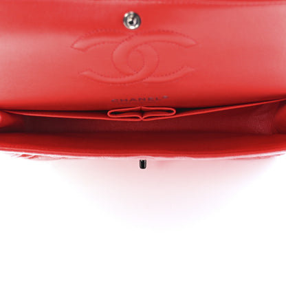 Chanel Velvet Quilted Medium Double Flap Coral 5 of 12