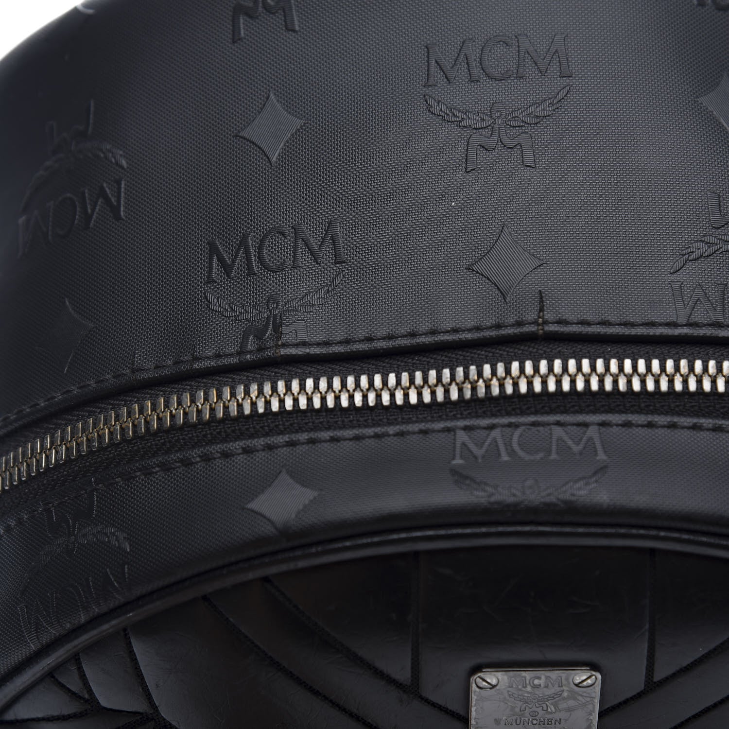 MCM Calfskin Small Bionic Backpack Black 9 of 10