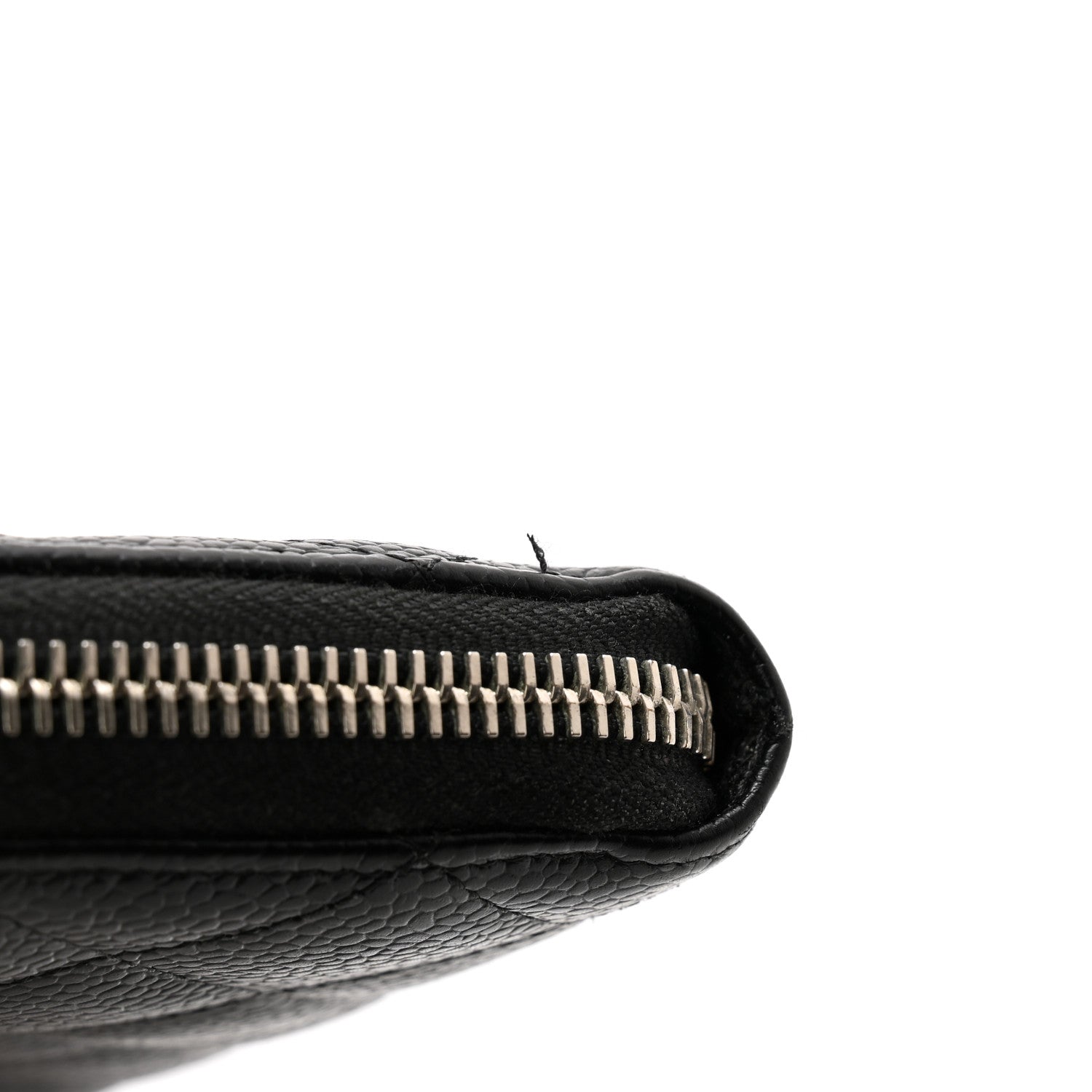 Chanel Caviar Quilted Large Gusset Zip Around Wallet Black 11 of 12