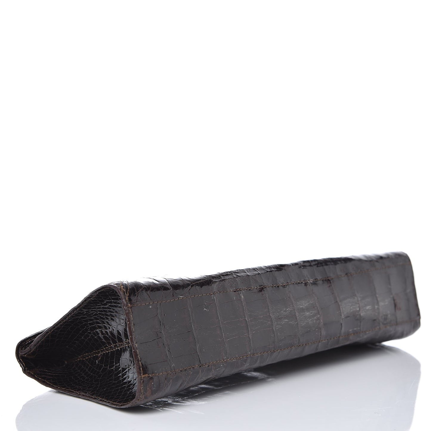 Crocodile Clutch Brown