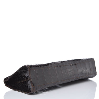Nancy Gonzalez Crocodile Clutch Brown 4 of 8