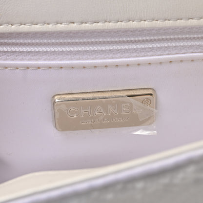 Chanel Sequin Mini Rectangular Flap White 6 of 12