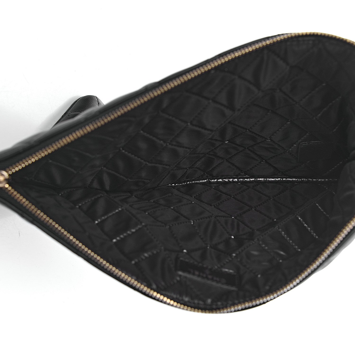 Chanel Lambskin Quilted Medium Casino Beauty CC Cosmetic Case Black 5 of 8