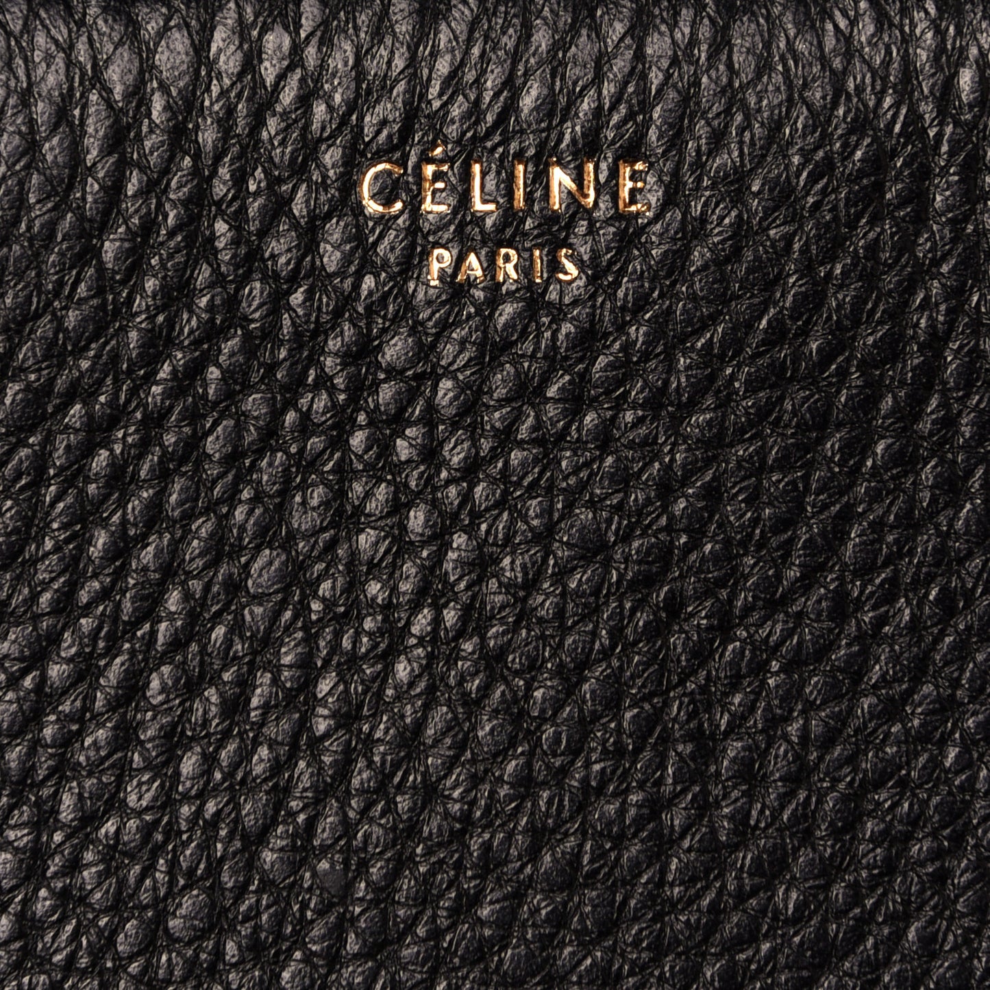 Grained Calfskin Medium Edge Shoulder Bag Black