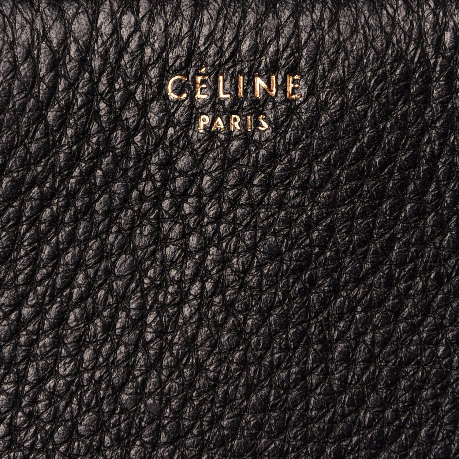 Celine Grained Calfskin Medium Edge Shoulder Bag Black 7 of 12