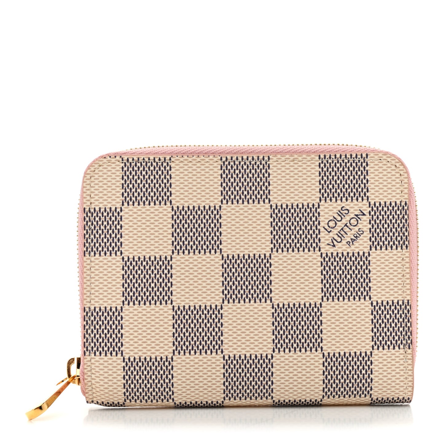 Damier Azur Zippy Coin Purse Rose Ballerine