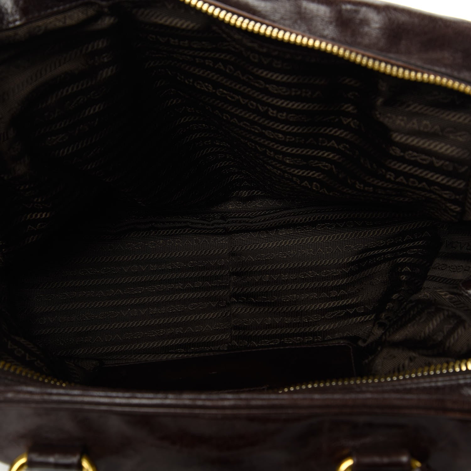 Prada Vitello Shine Bauletto Bruciato 5 of 9