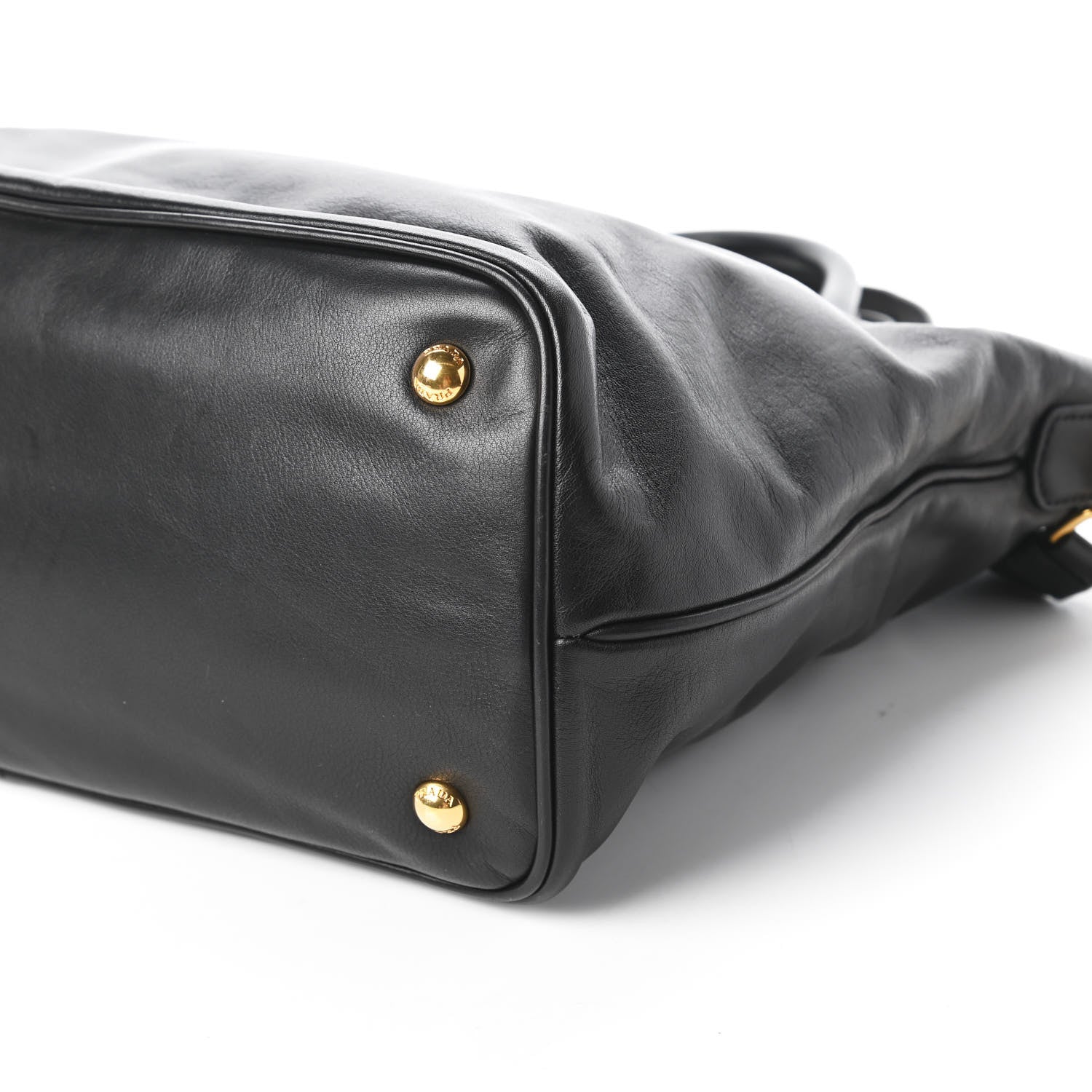 Prada Soft Calfskin Shopping Tote Black 7 of 11