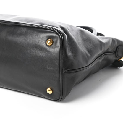 Prada Soft Calfskin Shopping Tote Black 7 of 11