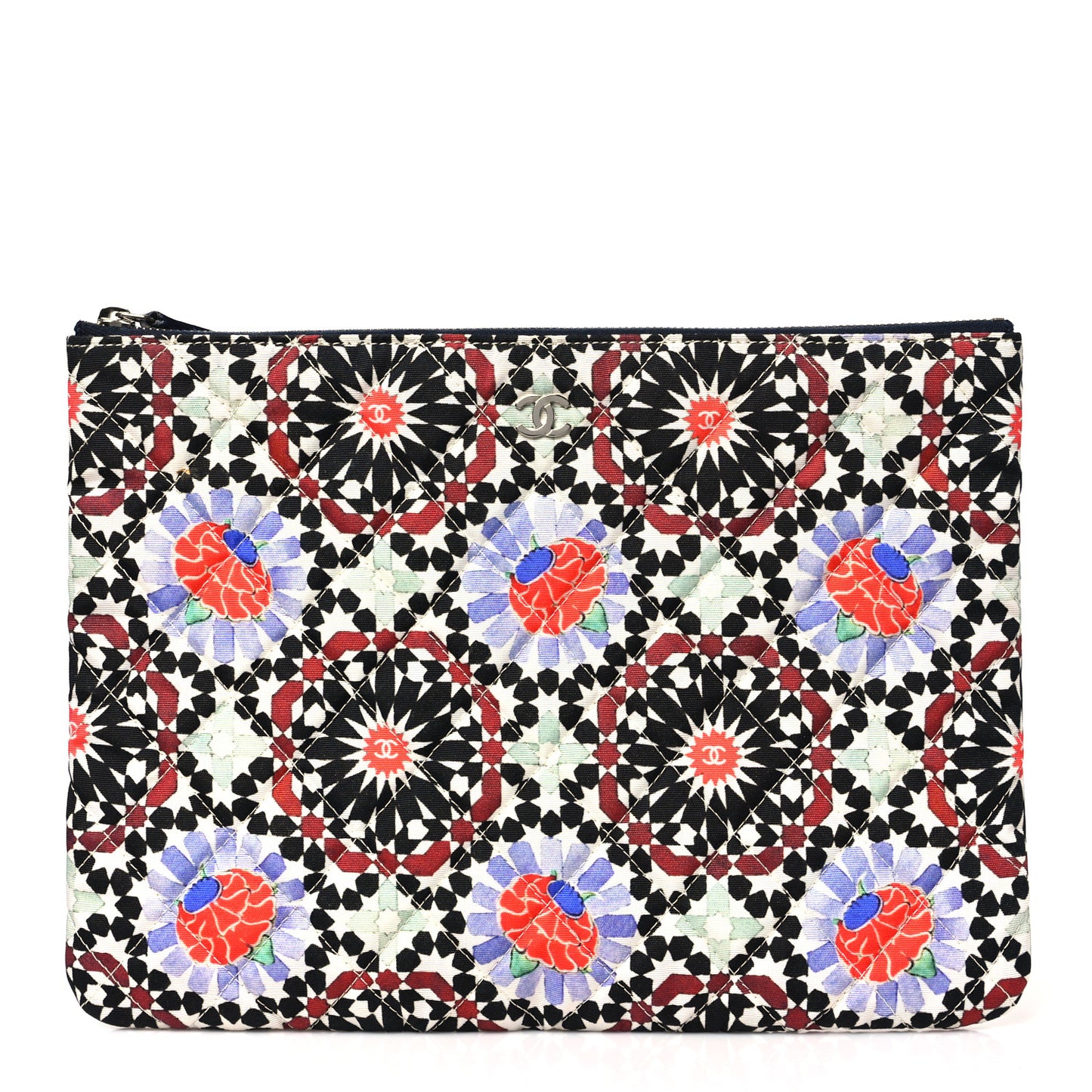 Coated Canvas Paris Dubai Medium Cosmetic Case Multicolor