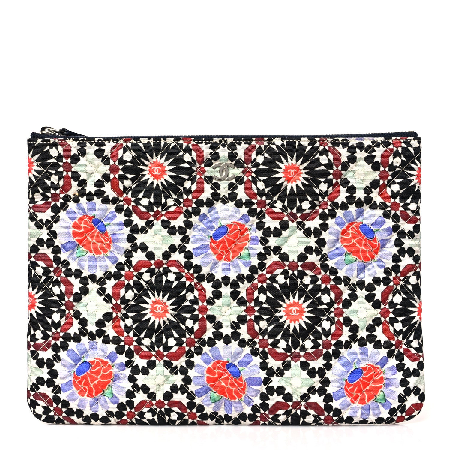 Chanel Coated Canvas Paris Dubai Medium Cosmetic Case Multicolor 1 of 10
