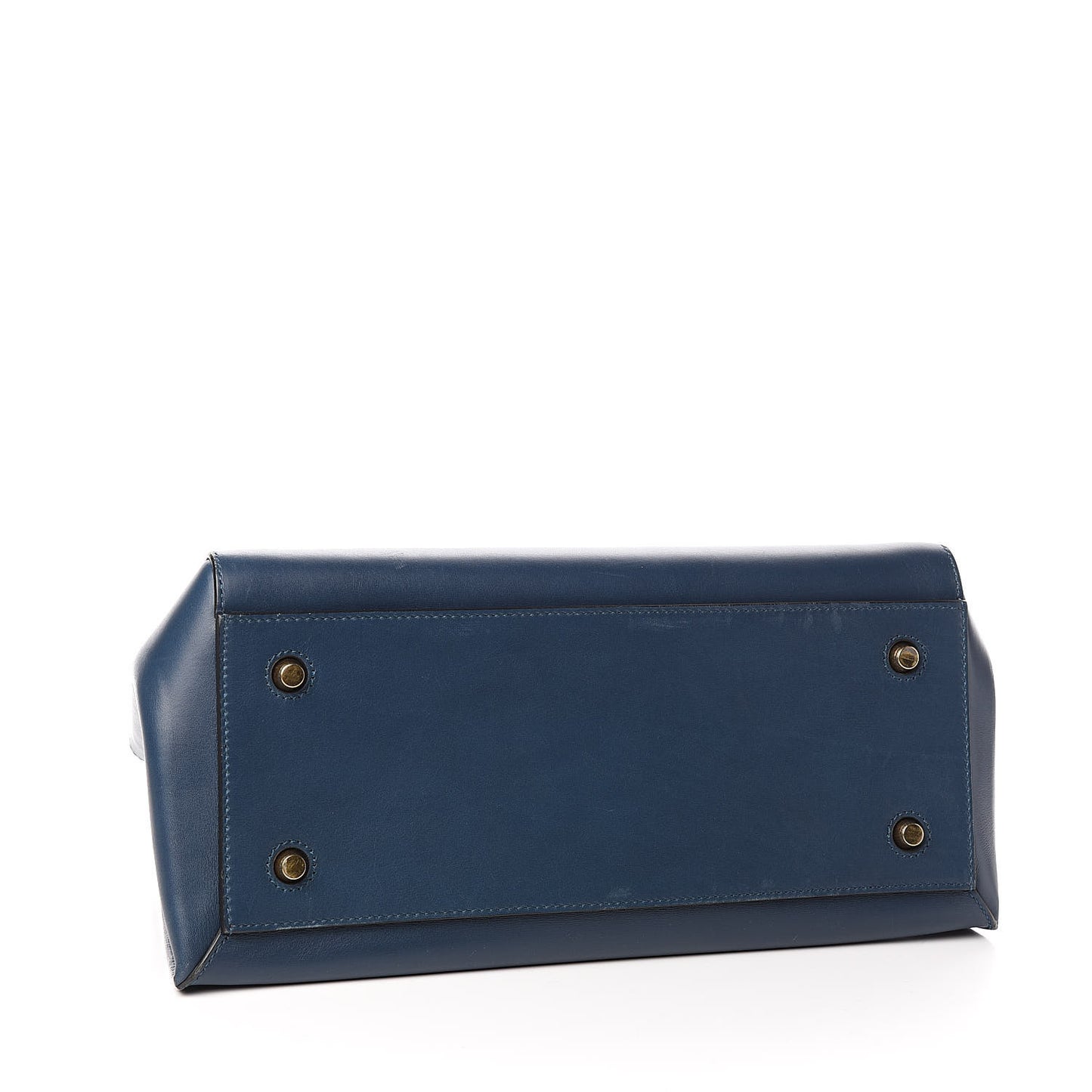 Smooth Calfskin Medium Edge Shoulder Bag Deepsea