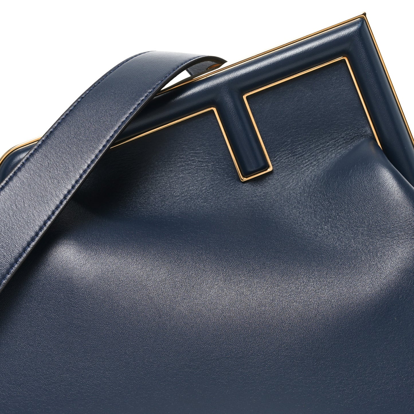 Shiny Nappa Medium Fendi First Dark Blue
