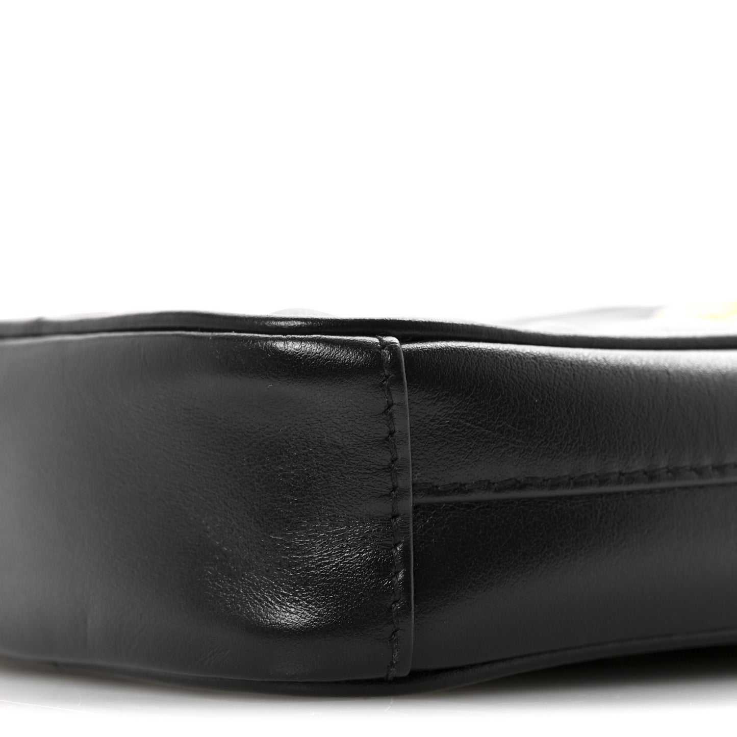 Calfskin Matelasse Mini GG Marmont Crossbody Bag Black