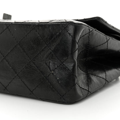 Chanel Glazed Aged Calfskin Quilted 2.55 Reissue 226 Flap So Black 11 of 11