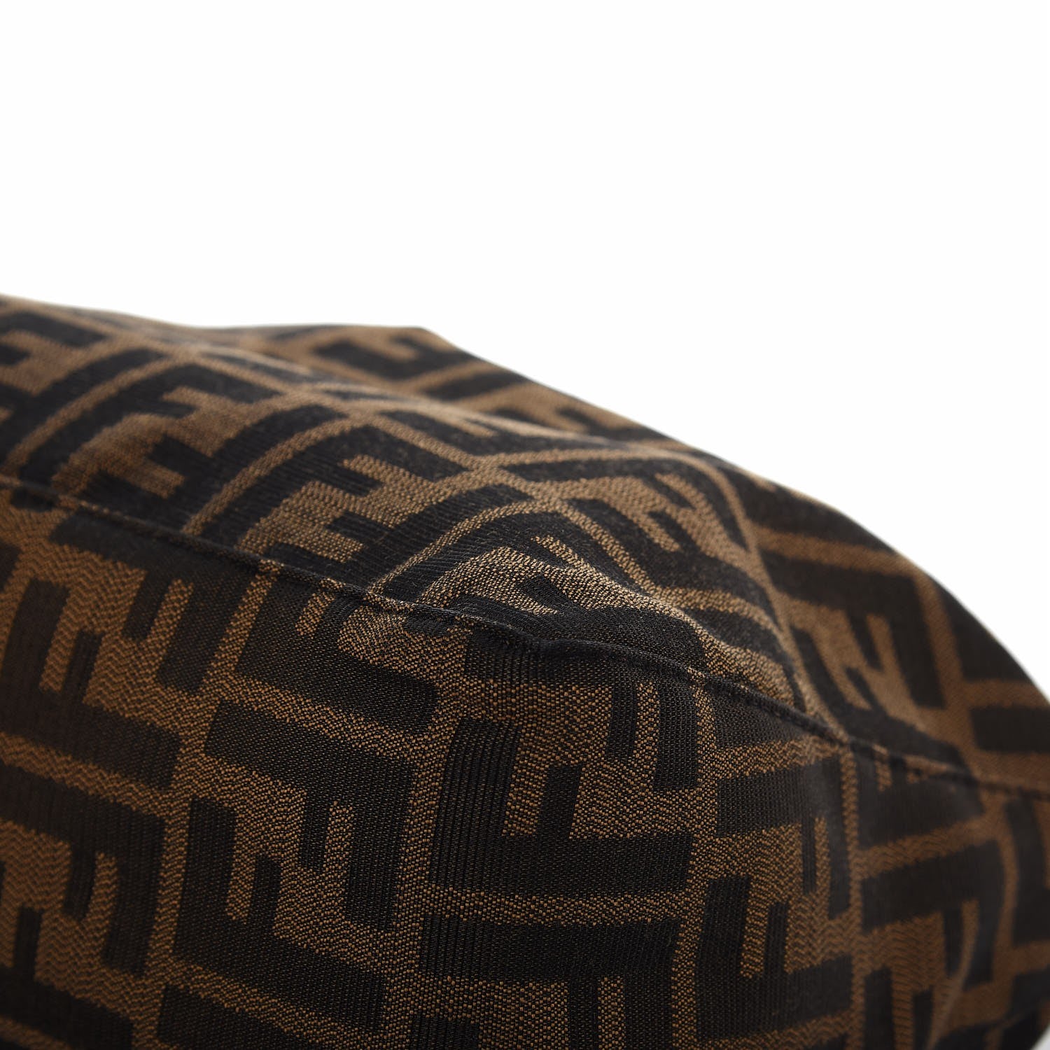Fendi Zucca Cuoio Lucido Mini Pochette Tobacco Rosso Scuro 9 of 11