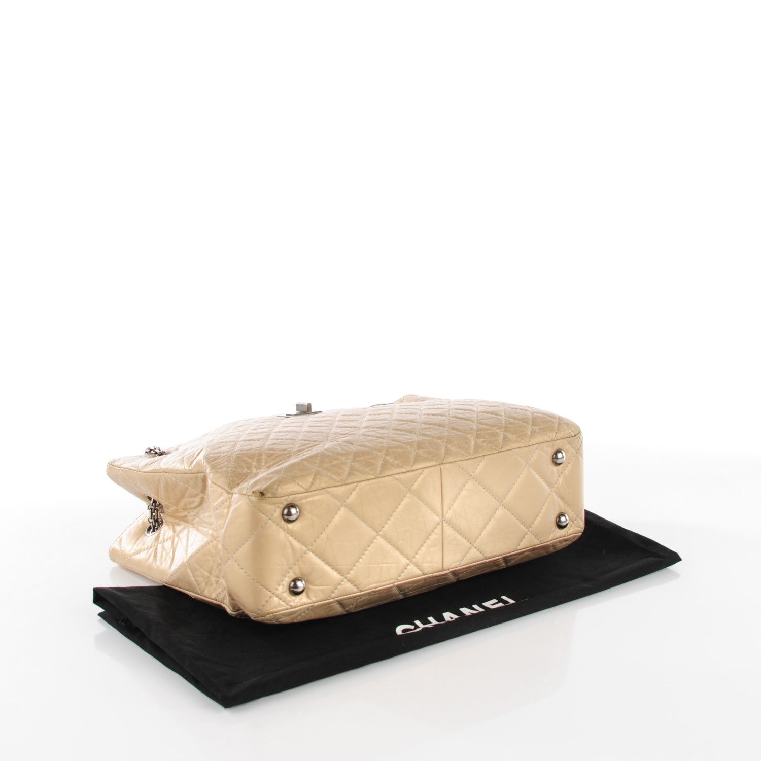 Chanel Aged Calfskin Reissue 2.55 Tote Gold 4 of 7