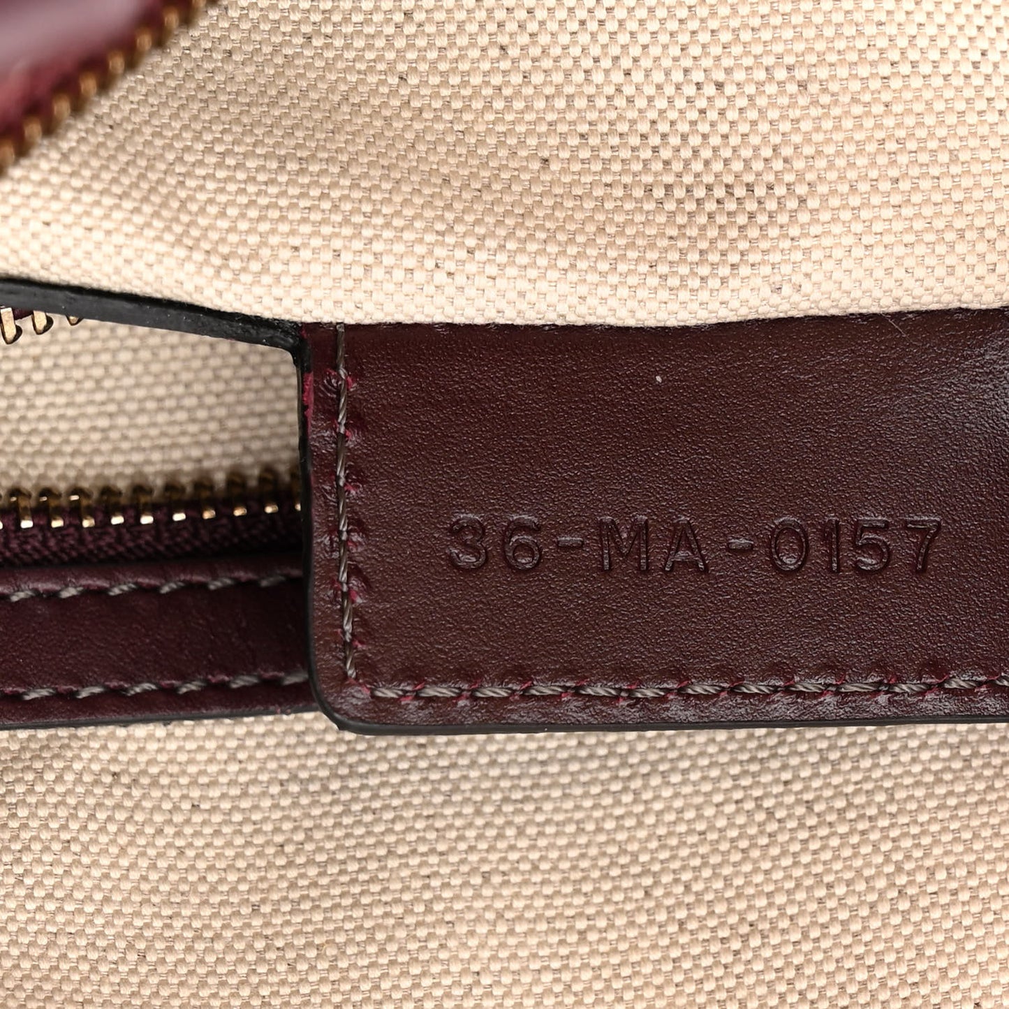 Oblique Boston Bag Bordeaux