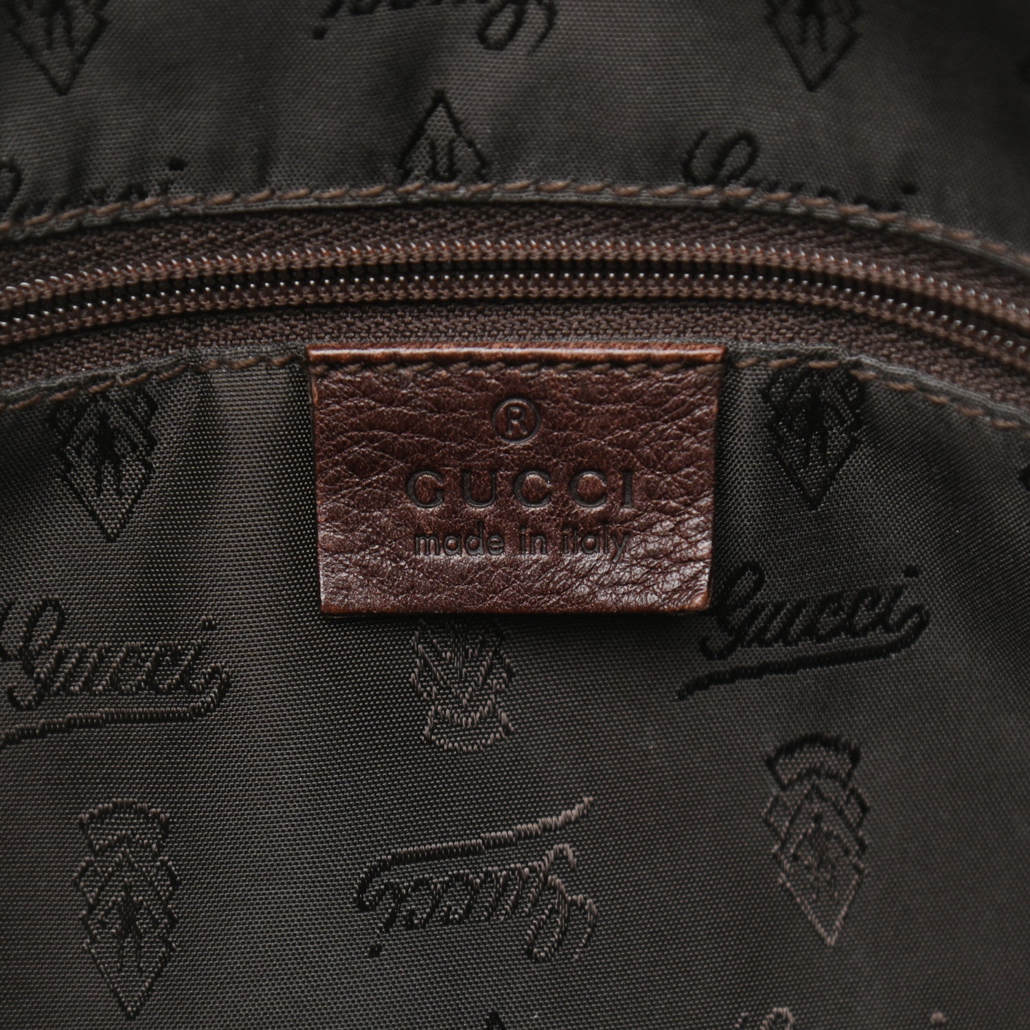 Gucci Crystal Monogram Duchessa Boston Bag Brown 5 of 12