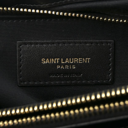 Saint Laurent Calfskin Y Quilted Monogram Large Loulou Chain Satchel Black 6 of 10