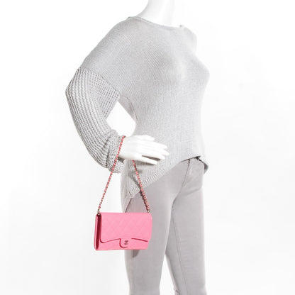Chanel Patent Quilted Clutch With Removable Chain Light Pink 2 of 8