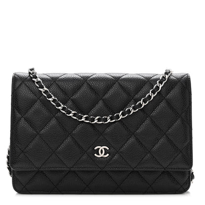 Chanel Caviar Quilted Wallet on Chain WOC Black 1 of 12