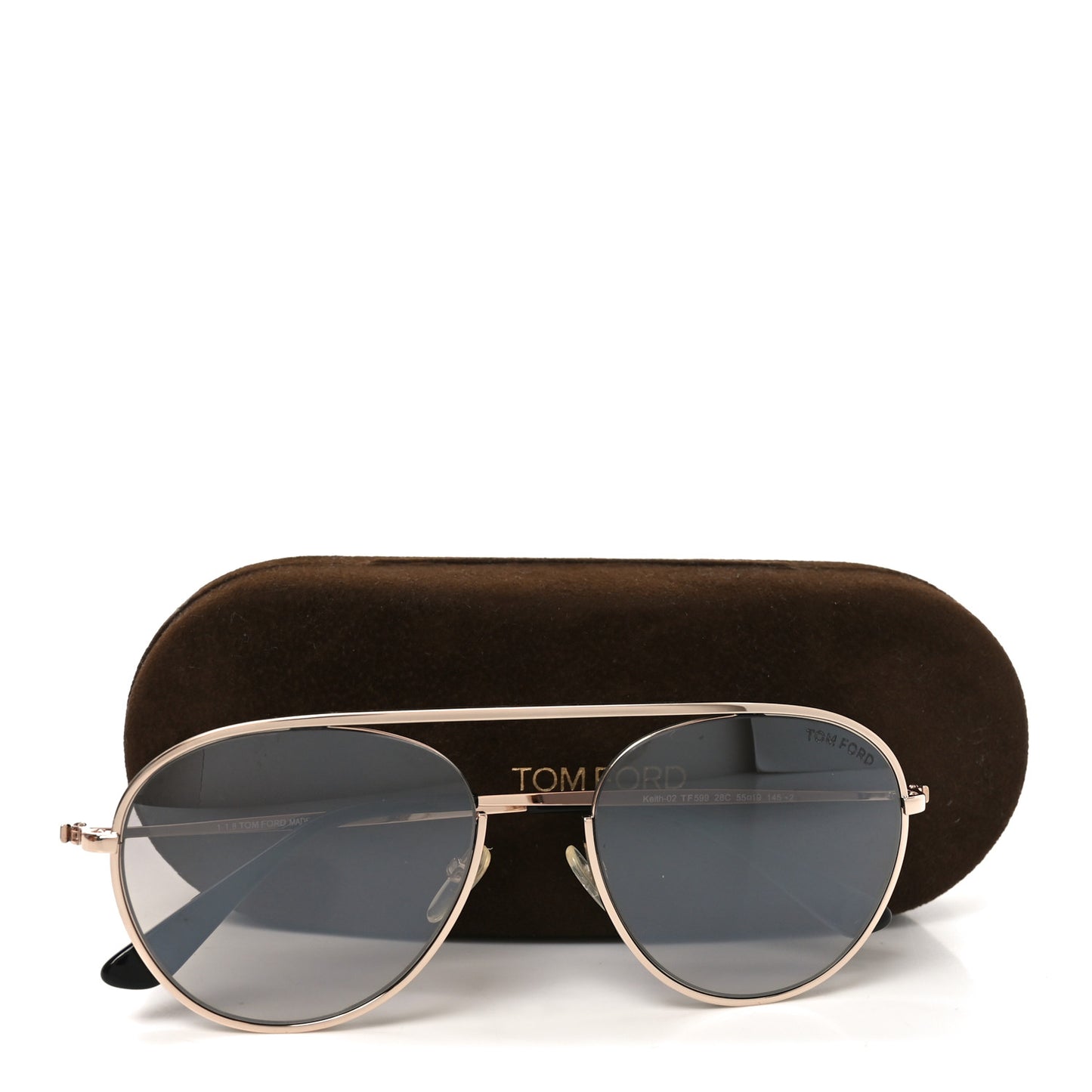 Metal Keith Aviator Sunglasses TF599 Gold