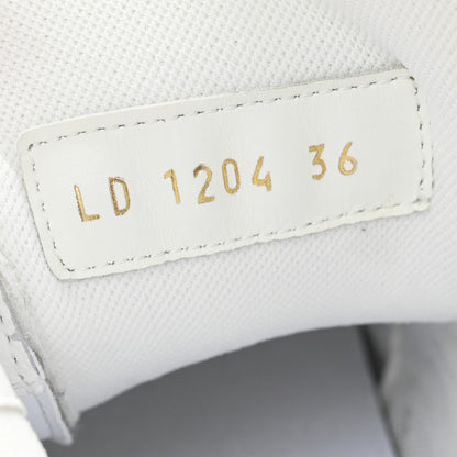 Louis Vuitton LV X TM Calfskin Monogram Multicolor Womens LV Trainer Sneakers 36 White 9 of 10