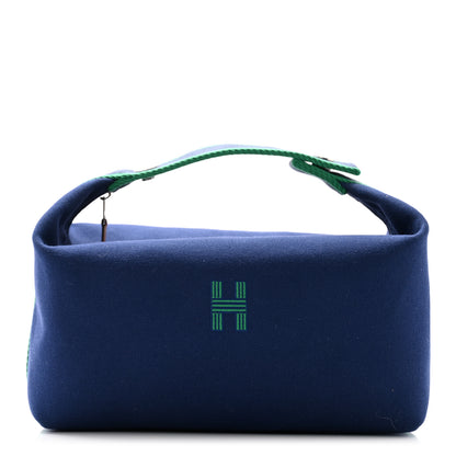 Hermes Canvas Large Bride-A-Brac Pouch Marine 1 of 7