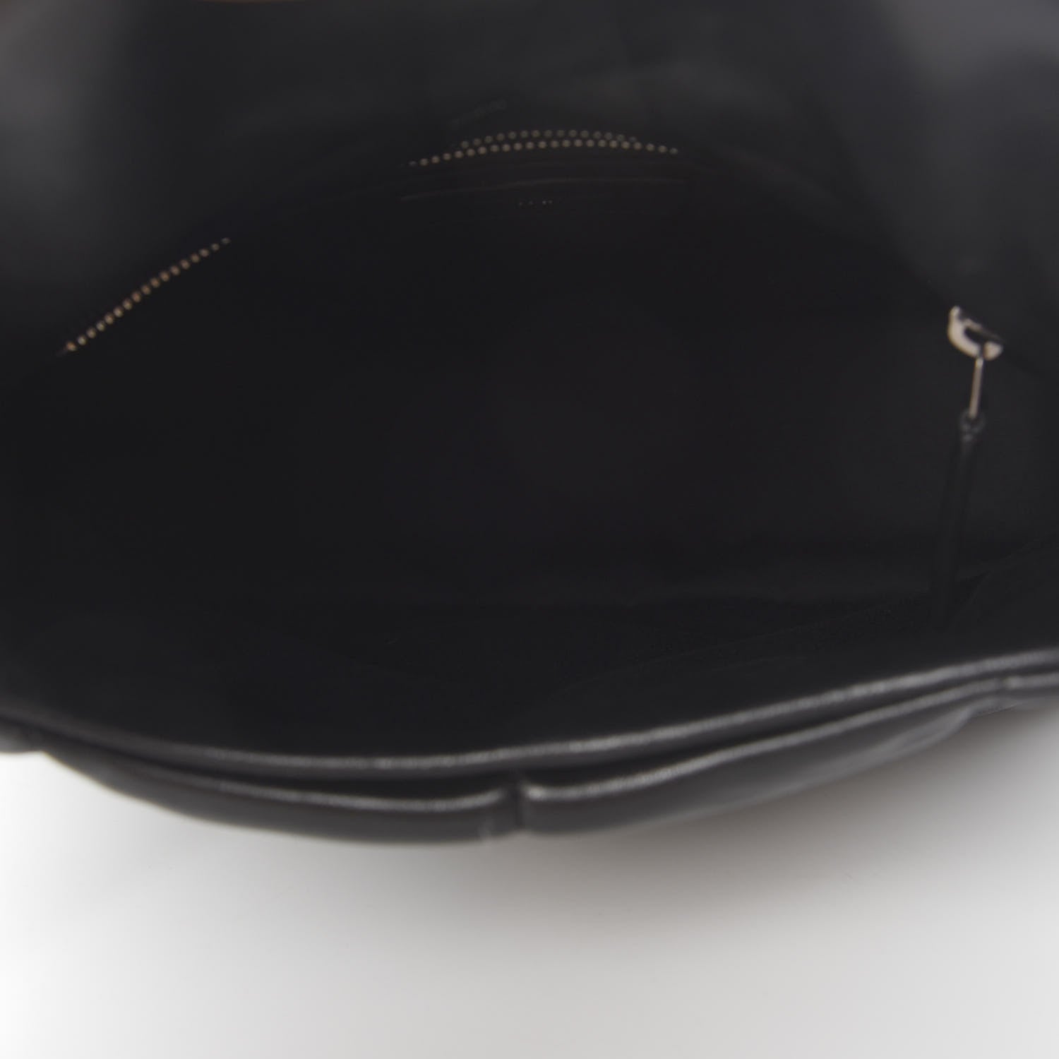 Saint Laurent Lambskin Quilted Small Loulou Puffer Monogram Chain Satchel Black 5 of 9