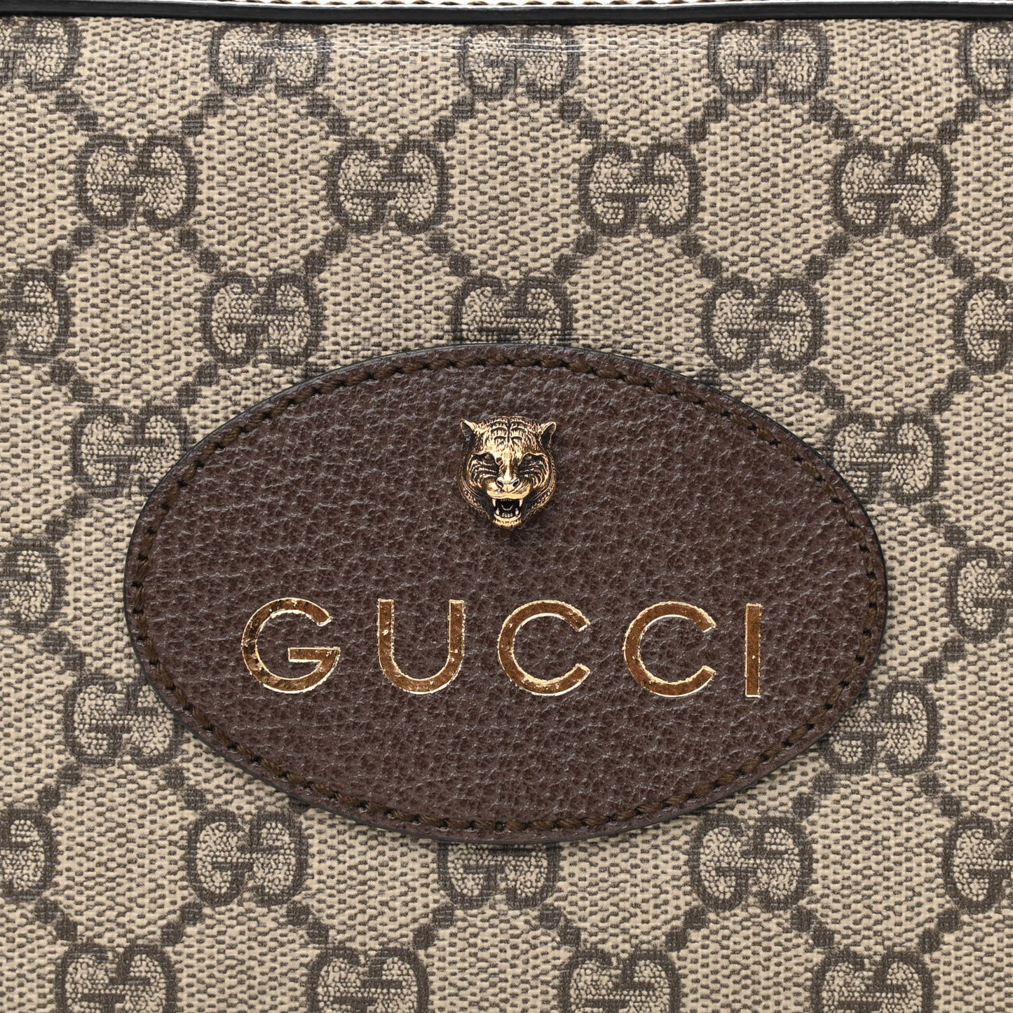 GG Supreme Monogram Web Neo Vintage Shoulder Bag Beige New Acero Crop