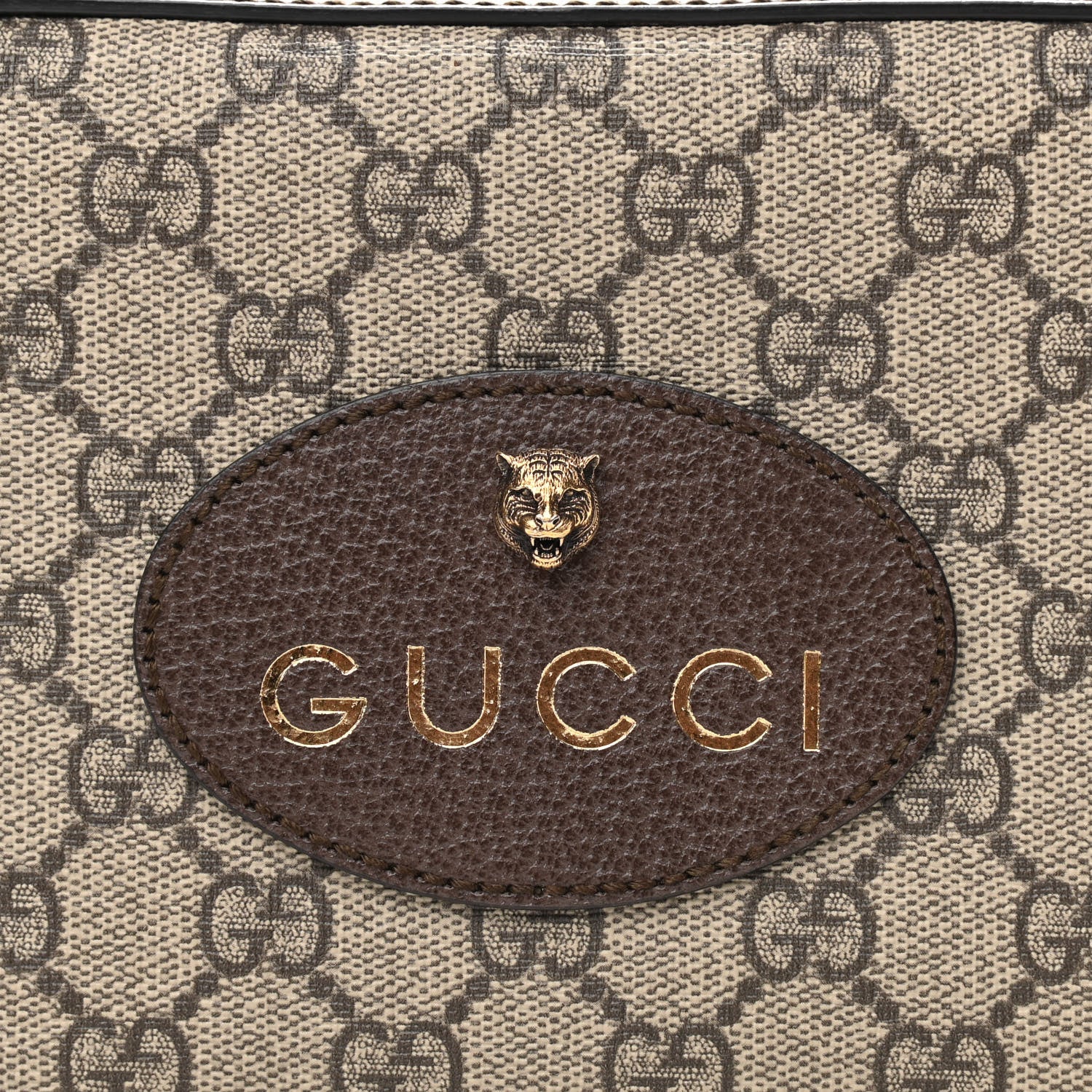 Gucci GG Supreme Monogram Web Neo Vintage Shoulder Bag Beige New Acero Crop 9 of 11