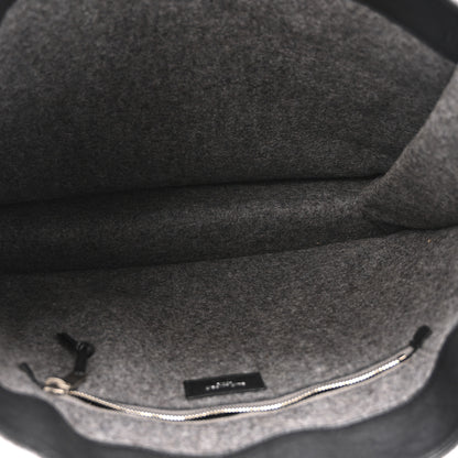 Saint Laurent Wool Calfskin Rive Gauche Tote Grey 5 of 13