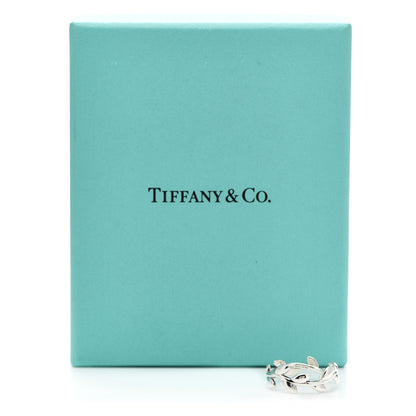 Tiffany Sterling Silver Narrow Paloma Picasso Olive Leaf Band Ring 52 6 5 of 5