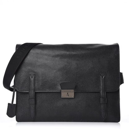 Burberry London Grainy Calfskin Rivendale Messenger Bag Black 9 of 17