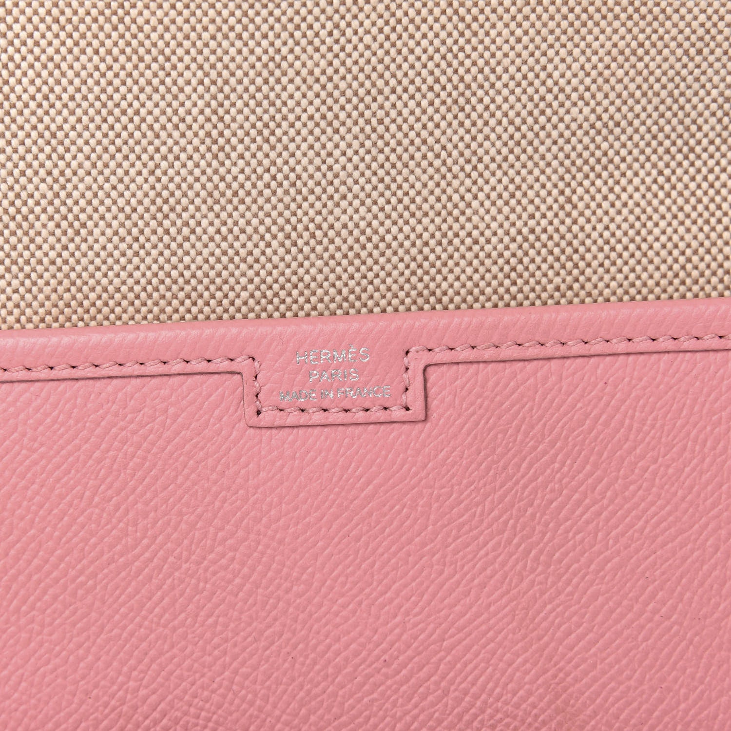 Hermes Epsom Jige PM Clutch Rose Confetti 5 of 8