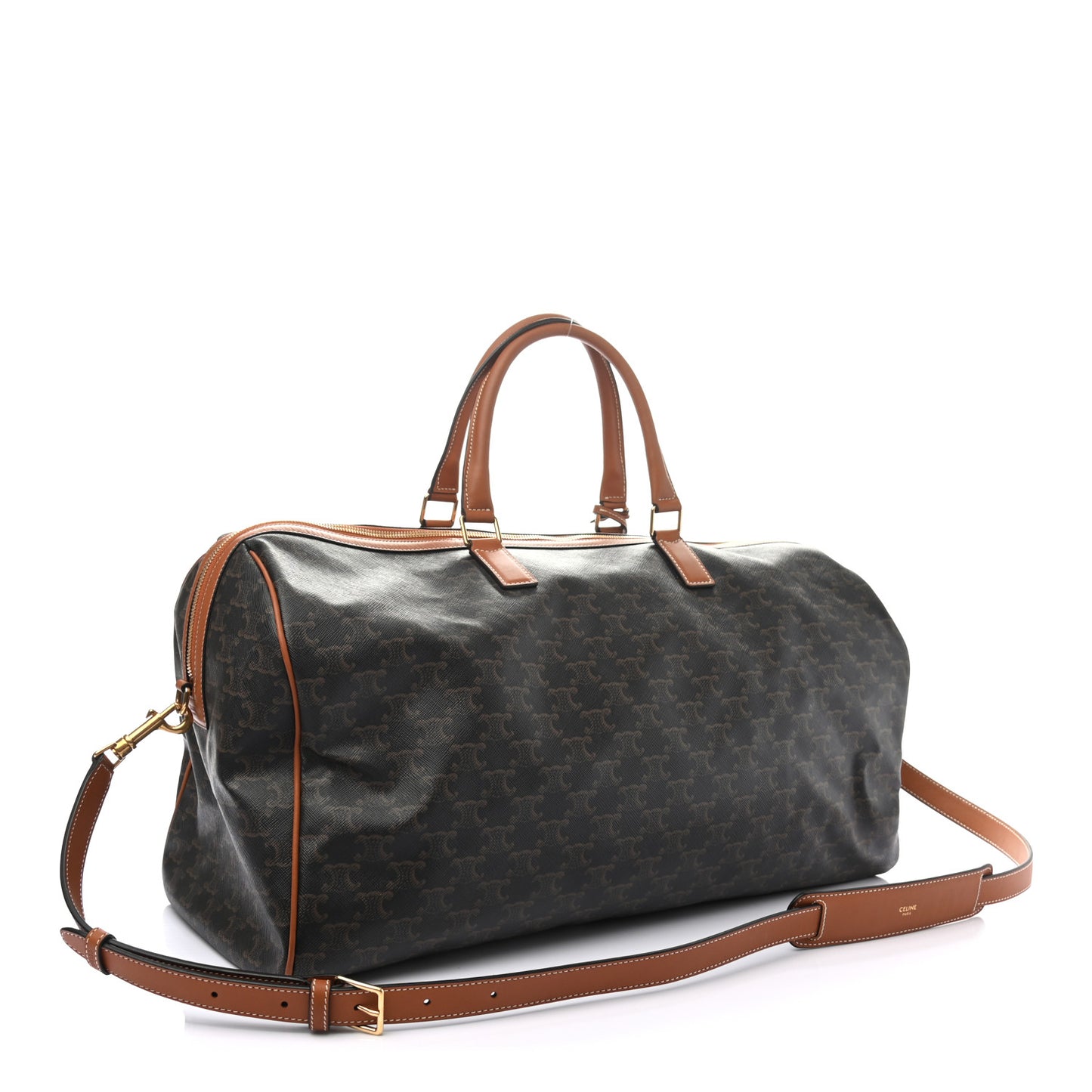 Triomphe Canvas Large Voyage Duffle Tan