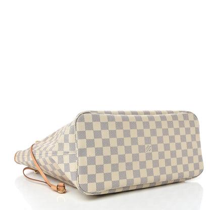 Louis Vuitton Damier Azur Neo Neverfull MM Rose Ballerine 4 of 10