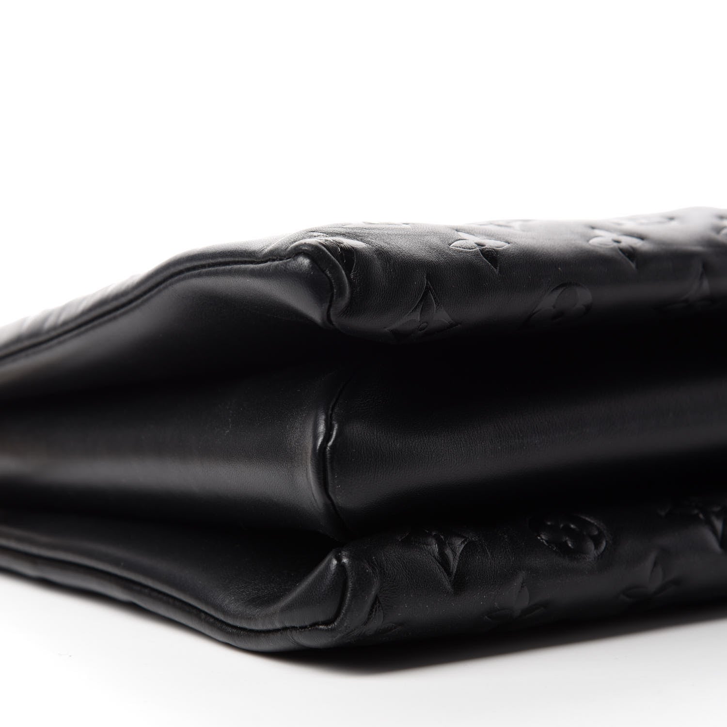 Louis Vuitton Lambskin Embossed Monogram Coussin MM Black 6 of 10