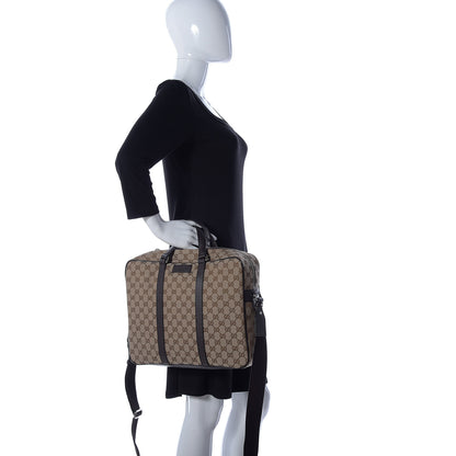 Gucci Monogram Briefcase Dark Brown 3 of 14