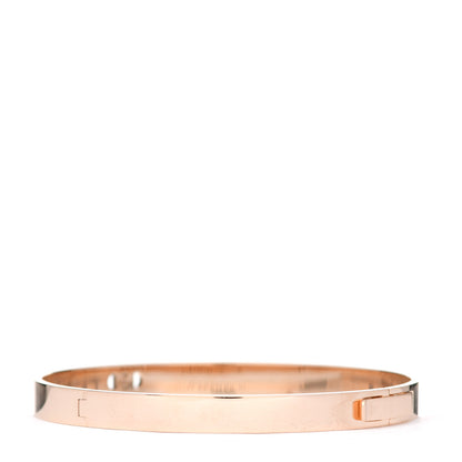 Hermes 18K Rose Gold Diamond PM H D'Ancre Bracelet SH 3 of 5