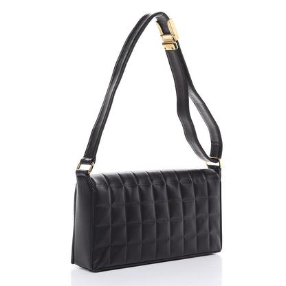Chanel Lambskin Quilted CC Chocolate Bar Flap Black 3 of 13