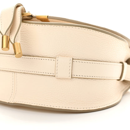 Chloe Grained Calfskin Small Marcie Round Crossbody Bag Misty Ivory 10 of 11