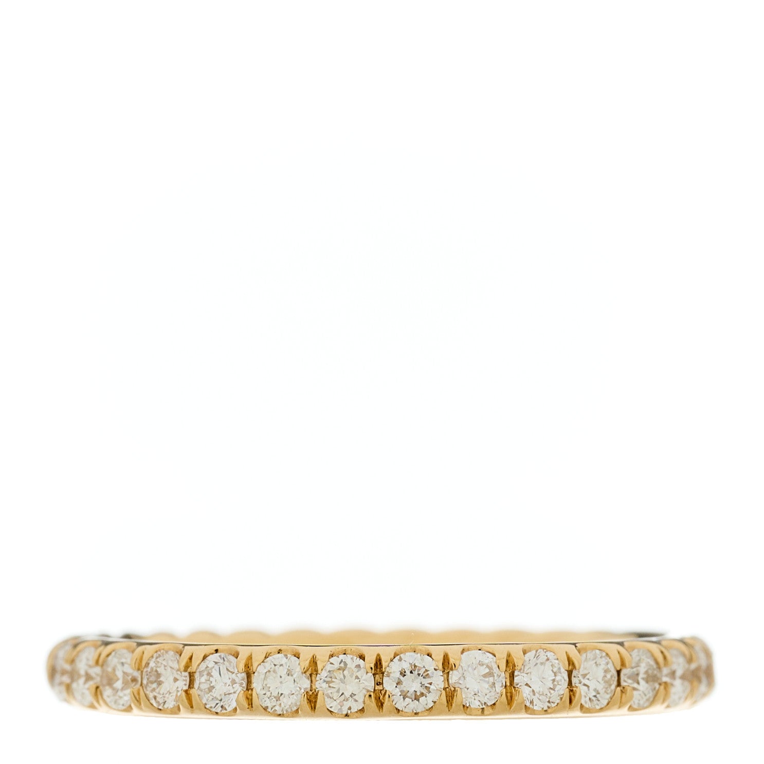 David Yurman 18K Yellow Gold Diamond 2mm Cable Collectibles Band Ring 50 5.5 1 of 4