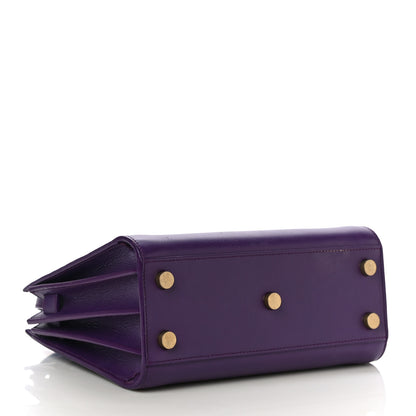 Saint Laurent Calfskin Nano Sac De Jour Purple 3 of 12